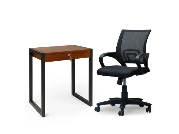 Crest Study Table with Ergonomic Chair
